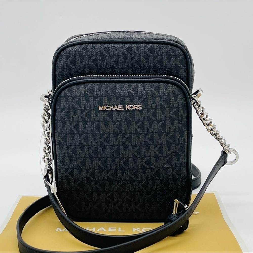 Michael Kors Medium NS Chain Xbody Bag Black - Picture 3 of 10